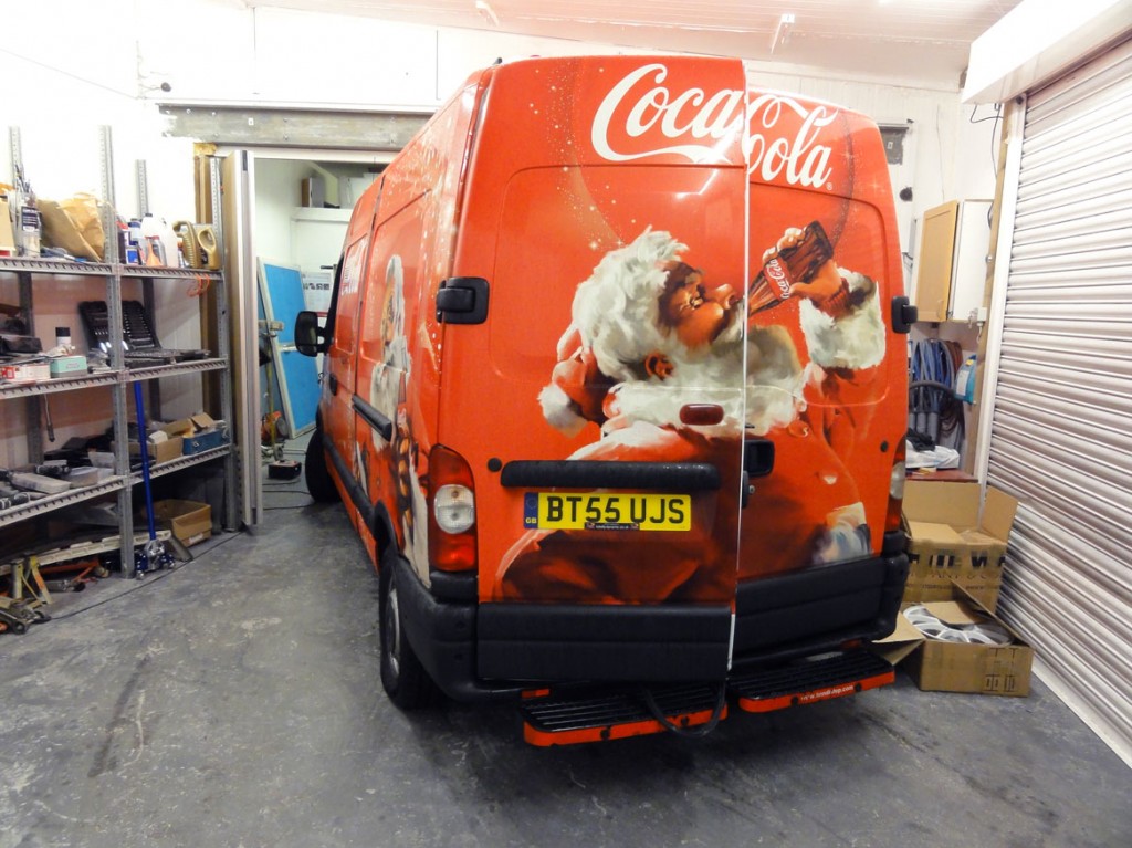 bespoke van advertising with vinyl wrap