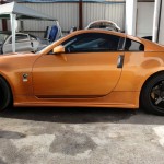 Nissan 350z orange sideskirts