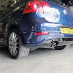 vw golf 5 gti rear bumper installation at rt performance in london