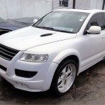 vw touareg aftermarket body kit instalation at rt performance in london